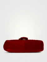 Pre-Loved Medium GG Marmont Matelassé Velvet Shoulder Bag