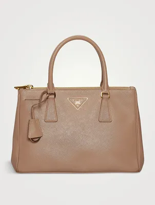Pre-Loved Galleria Saffiano Lux Leather Double Zip Satchel