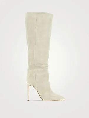 Suede Knee-High Boots