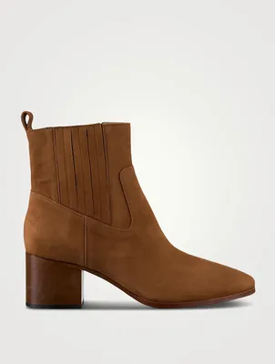 Le Rue Suede Leather Booties