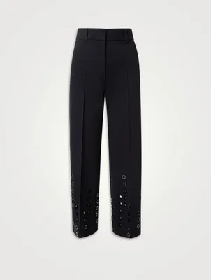 Chieko Trousers With Eyelet Detail