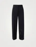 Chieko Trousers With Eyelet Detail