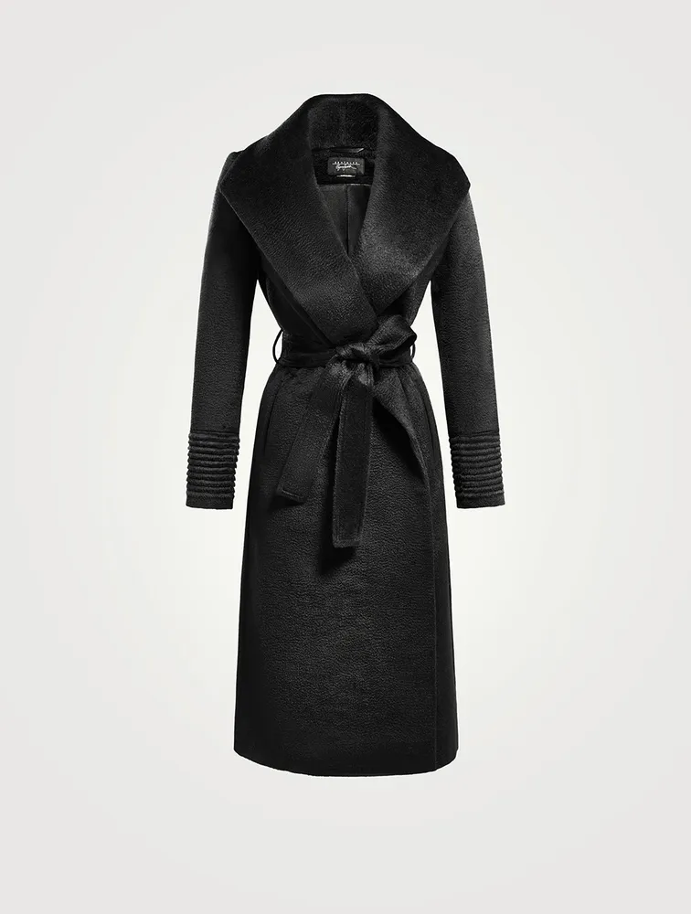 Belted Suri Alpaca Wool Wrap Coat