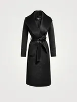 Belted Suri Alpaca Wool Wrap Coat