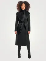 Belted Suri Alpaca Wool Wrap Coat