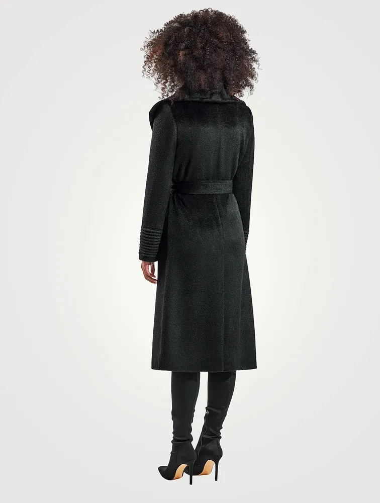 Belted Suri Alpaca Wool Wrap Coat