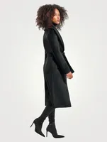 Belted Suri Alpaca Wool Wrap Coat