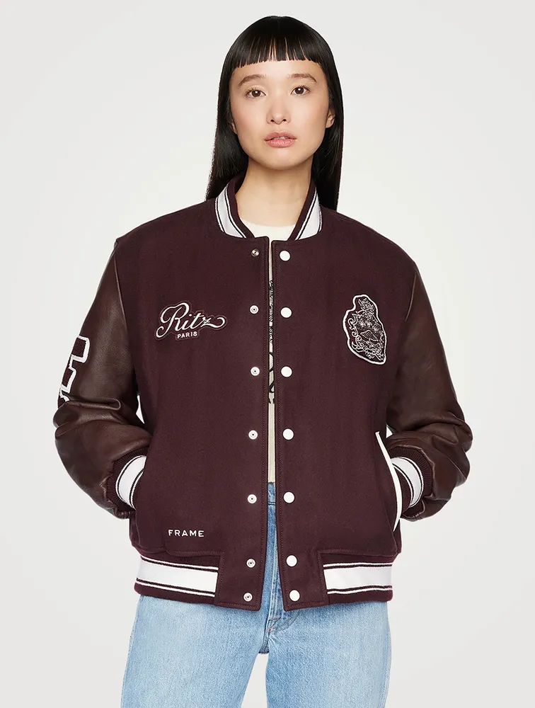 Frame x Ritz Paris Varsity Jacket