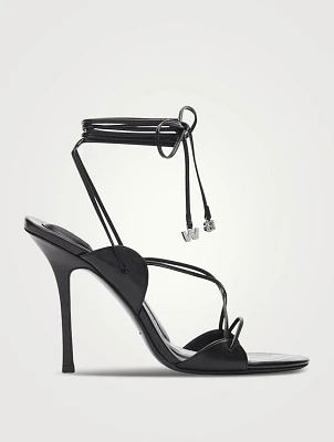 Lucienne 105 Leather Ankle-Tie Sandals