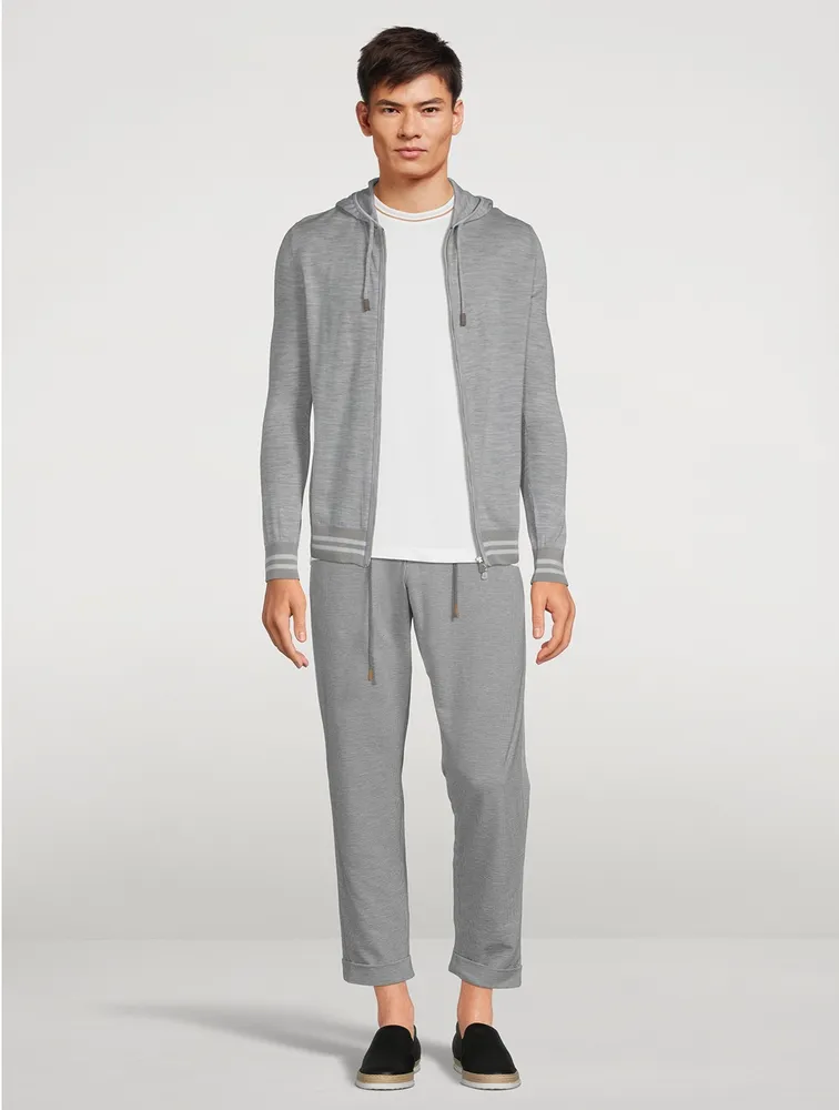 Wool Stretch Jogger Pants