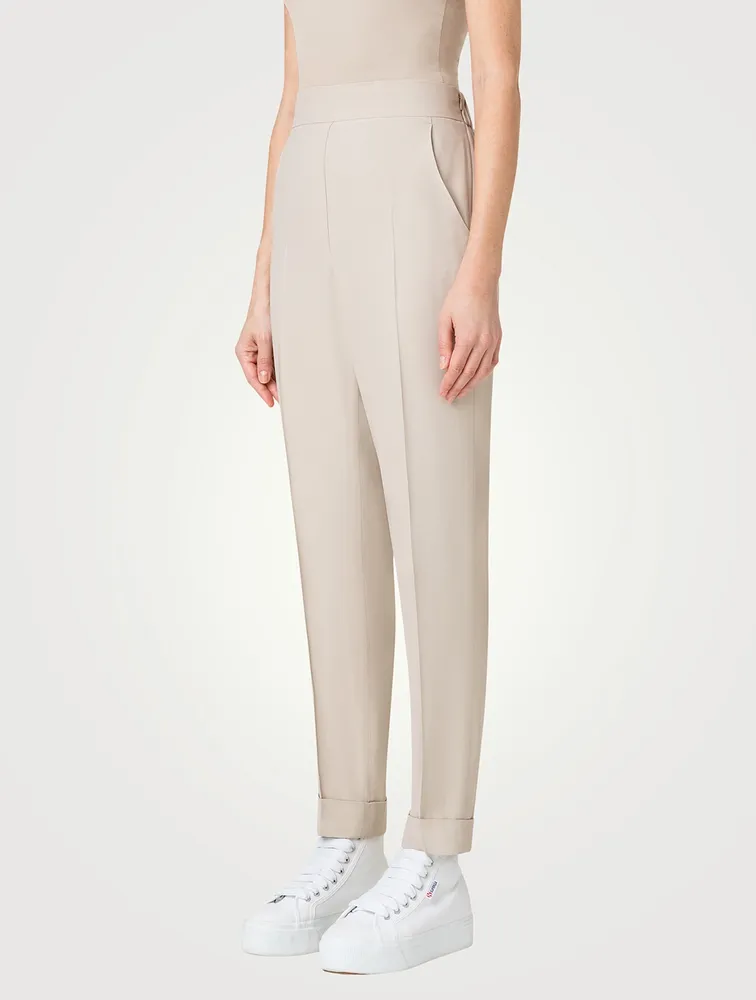 Chris Crêpe Tapered Trousers