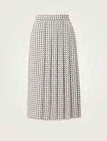 Silk Crêpe Midi Skirt Emma Print