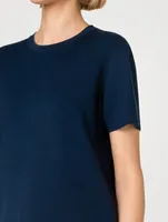 Reversible Double-Face Knit T-Shirt