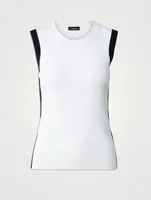 Colourblock Sleeveless Sweater