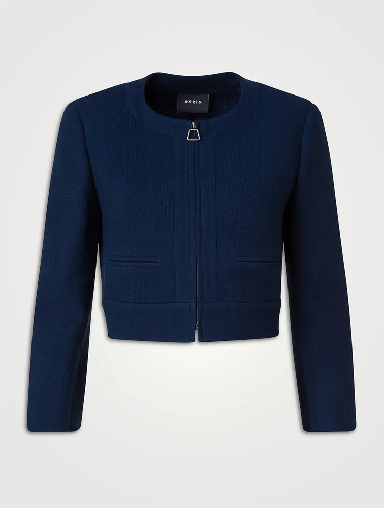 Piet Wool Crêpe Double-Face Jacket