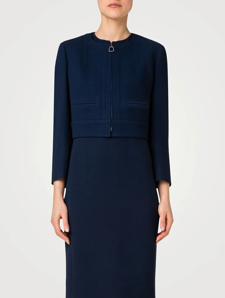 Piet Wool Crêpe Double-Face Jacket