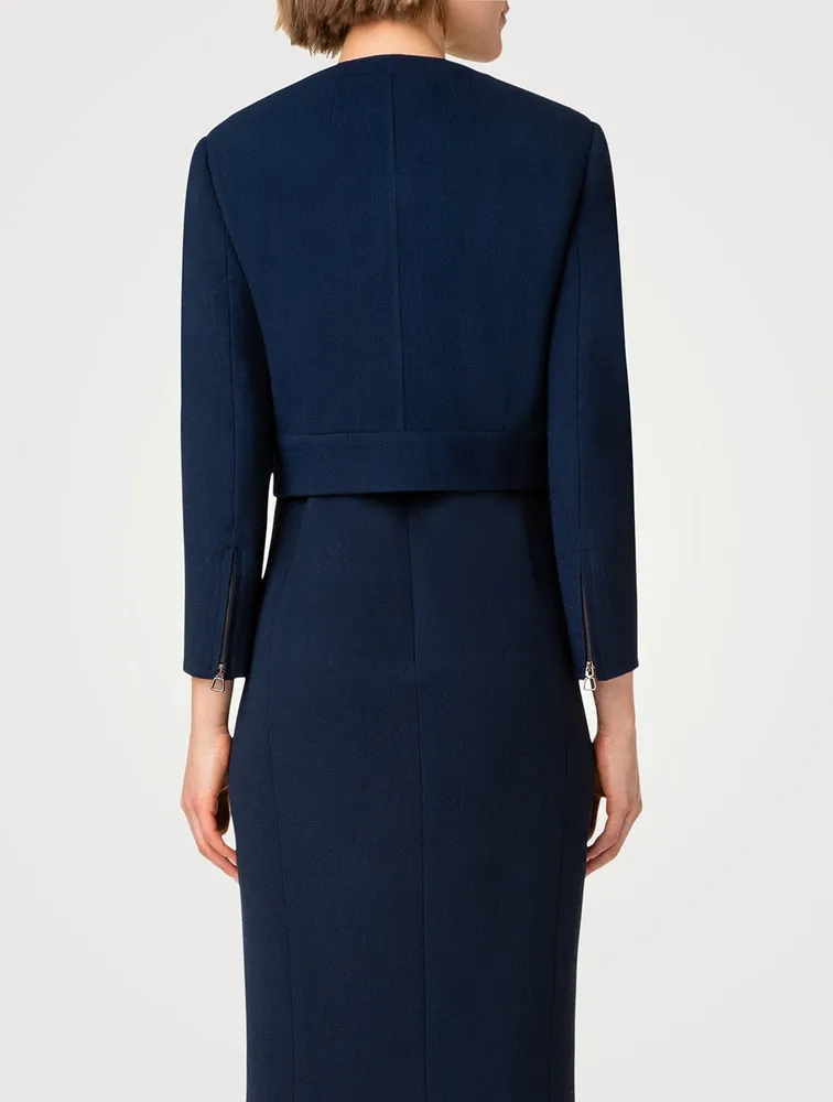 Piet Wool Crêpe Double-Face Jacket
