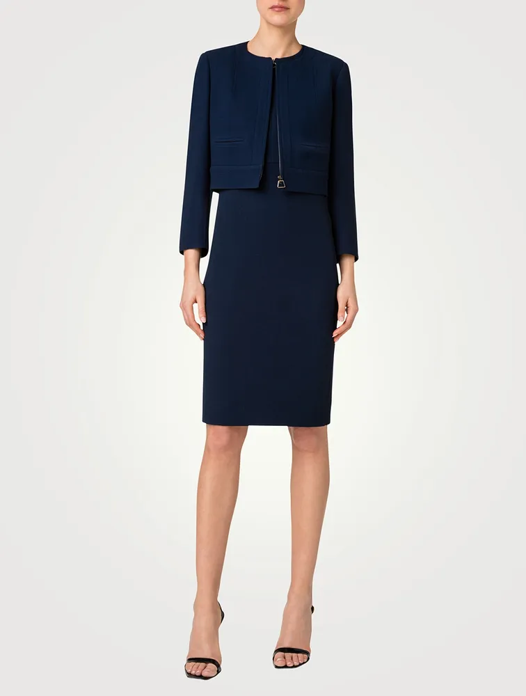 Piet Wool Crêpe Double-Face Jacket