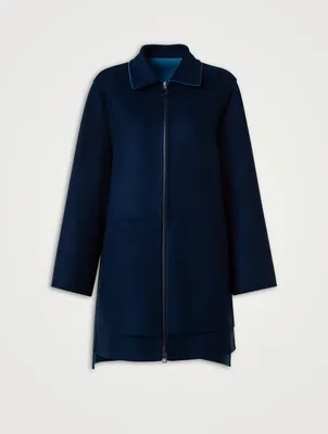 Fabiola Reversible Wool Cashmere Double-Face Jacket
