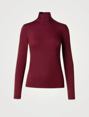 Modal Jersey Turtleneck Top