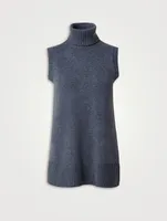 Sleeveless Turtleneck Sweater