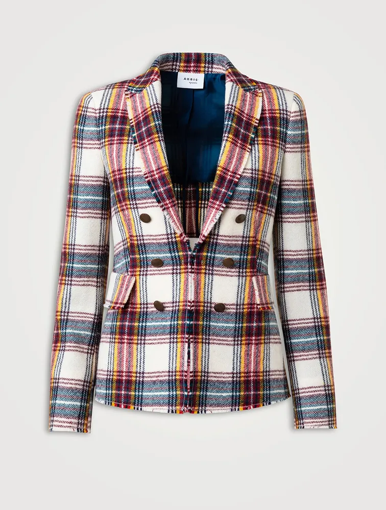 Flannel Blazer Check Print