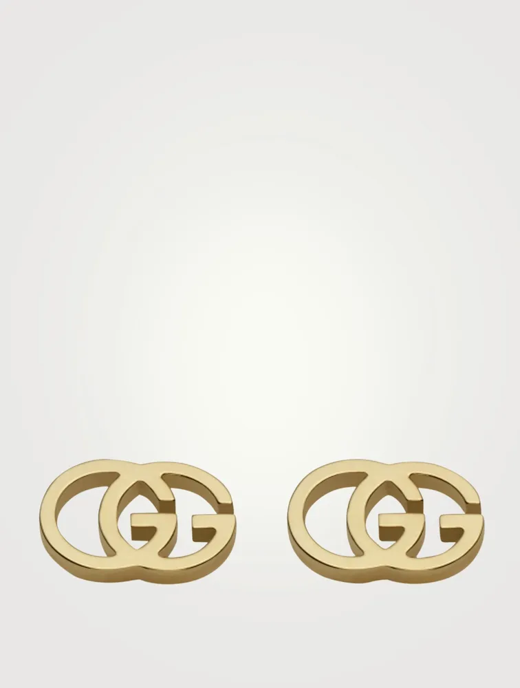 GG Running 18K Gold Stud Earrings