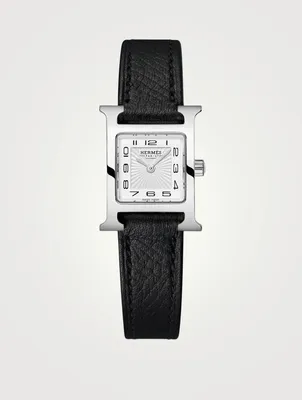Heure H TPM Single Tour Leather Strap Watch