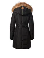 Trish Down Coat With Fur Hood