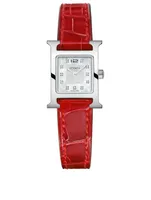 Heure H TPM Alligator Strap With Diamonds