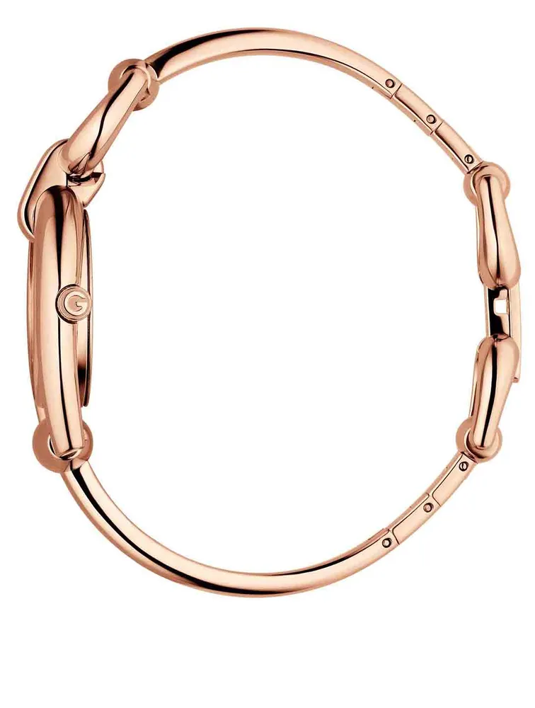 Horsebit Goldtone Bracelet Watch