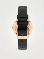 Diamantissima Leather Strap Watch