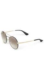 Round Aviator Sunglasses