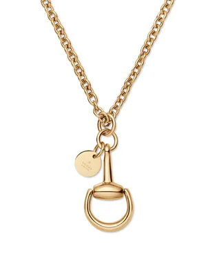 18K Gold Horsebit Necklace