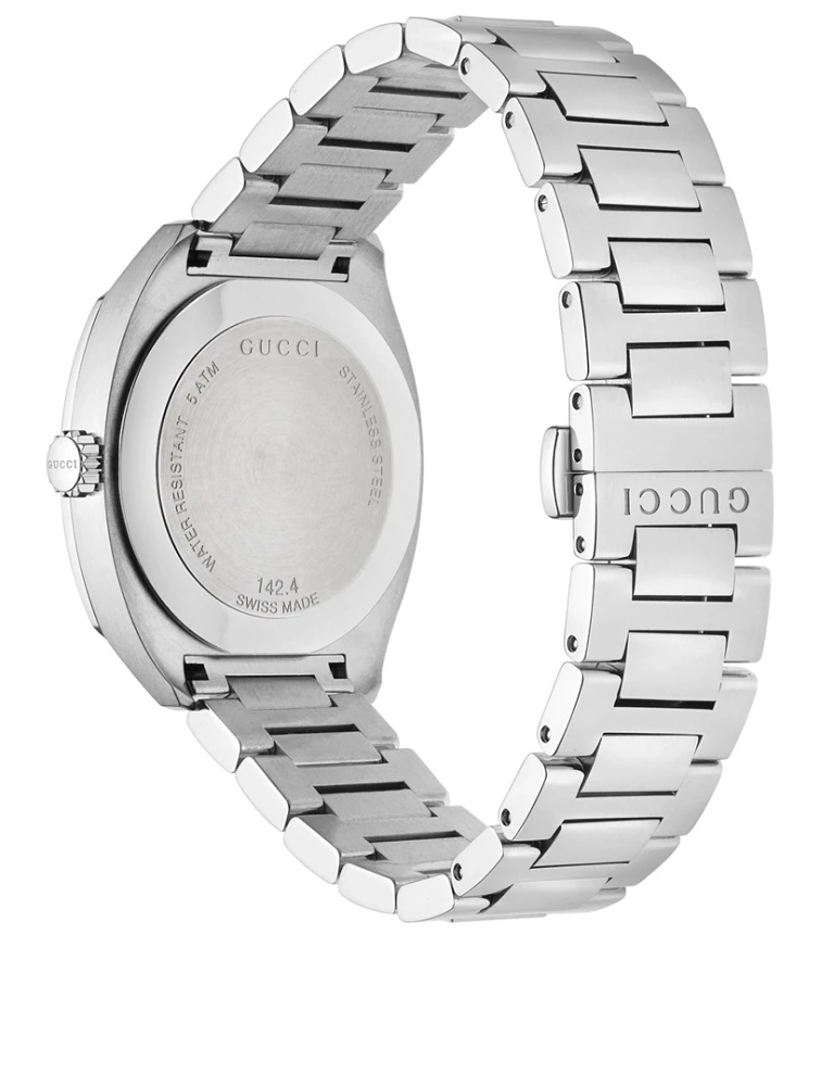 Stainless Steel Bracelet Watch With Diamonds