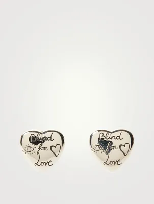Blind For Love Sterling Silver Earrings