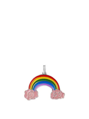 GucciGhost Sterling Silver Rainbow Charm