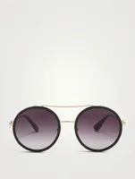 Round Aviator Sunglasses