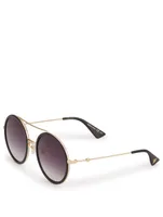 Round Aviator Sunglasses