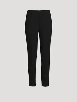 Wool Slim-Leg Pants