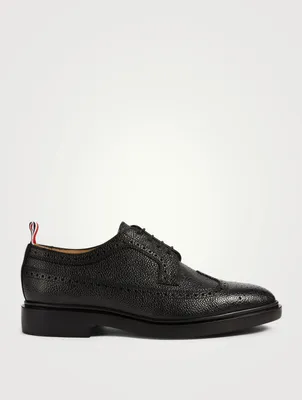 Classic Grained Leather Longwing Brogue Shoes