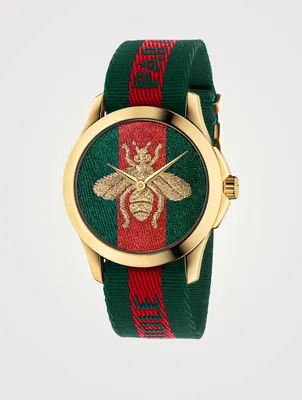 Le Marché Des Merveilles Bee Nylon Strap Watch