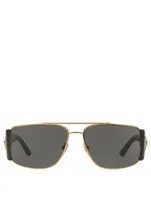 Square Aviator Sunglasses