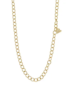 18K Gold Classic Oval Chain Necklace