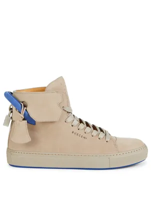 125MM Nubuck Leather High-Top Sneakers