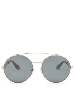 Oval Aviator Sunglasses