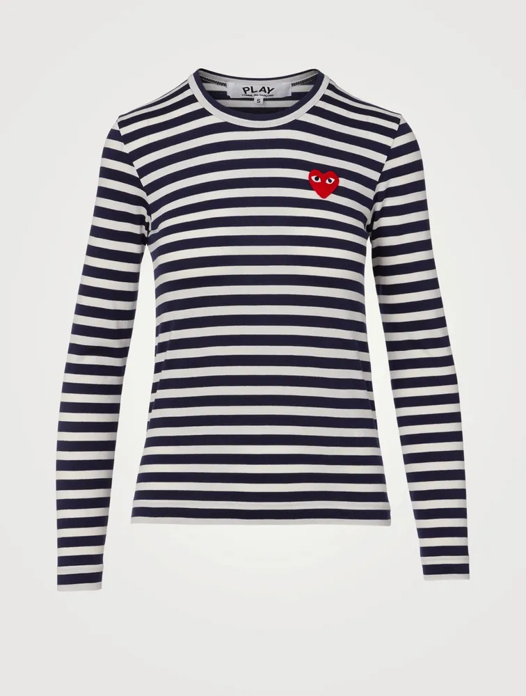 Heart Long-Sleeve T-Shirt Stripe