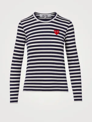 Heart Long-Sleeve T-Shirt Stripe