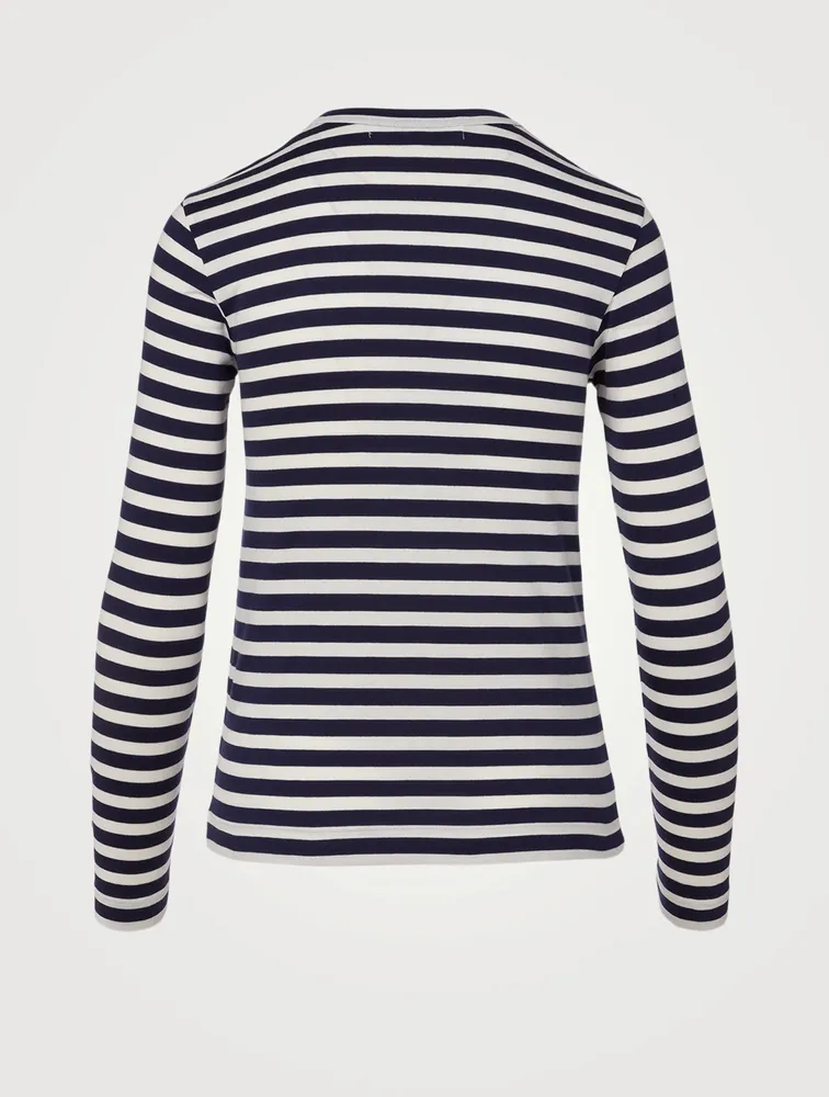 Heart Long-Sleeve T-Shirt Stripe