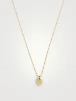 18K Gold Heart Necklace